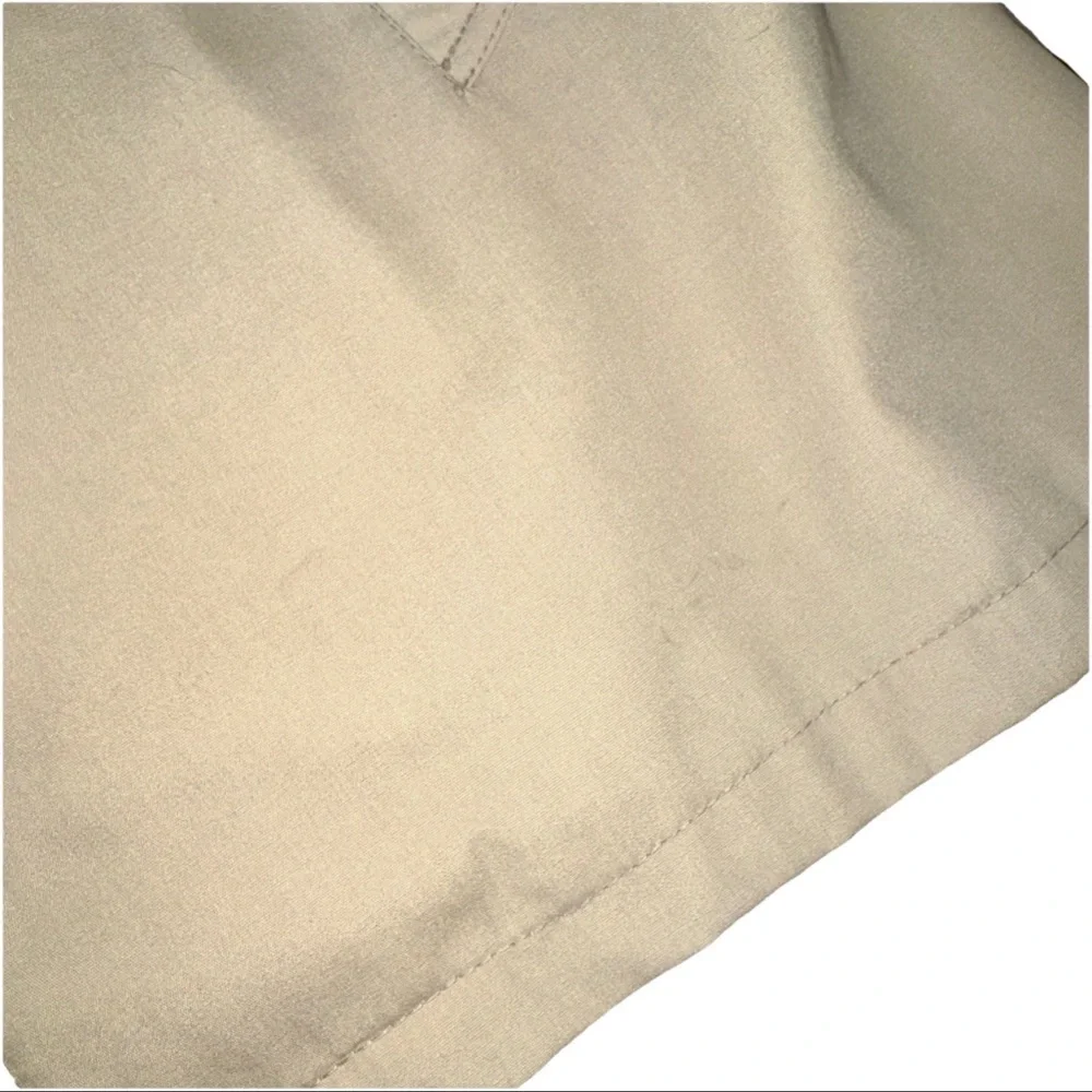 VTG 60s 70s Lakeland Elongated Zip Up Jacket Adult 46 Long Beige Lightweight